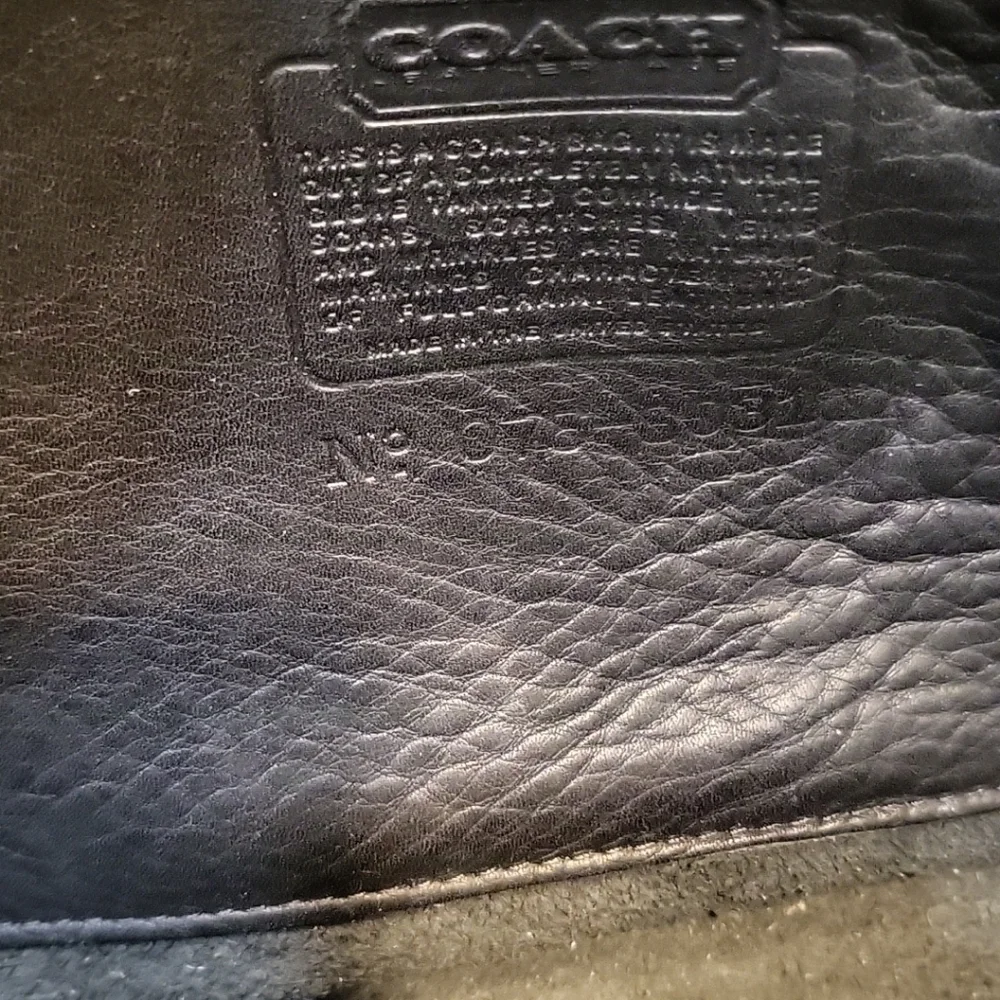 Coach Embassy Briefcase Portfolio Laptop Bag Black Leather 076-8031